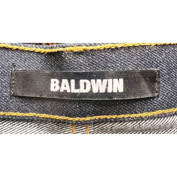 Baldwin The Reed Straight Leg Jean in Dark Wash Selvage Denim Jean NWT Size 28 - Picture 7 of 10